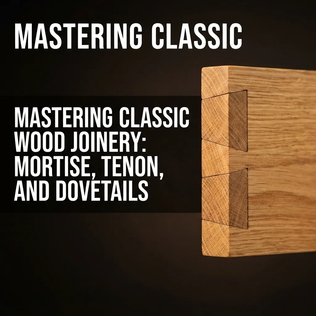 Mastering Classic Wood Joinery: Mortise, Tenon, and Dovetails
